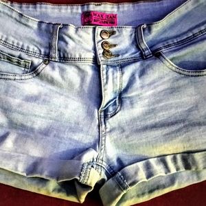 WAX JEAN BUTT I ❤️ YOU SHORTS
